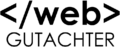 Webgutachter Logo schwarz